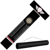 Enjoyard Darts Floor Mat - Heavy Duty Dart Throw Line Mat with Non-Slip Rubber Backing