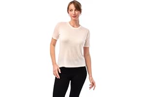 Merino.tech Merino Wool Shirt Women - 100% Merino Wool Base Layer Women Short Sleeve Tee