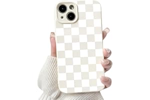 NITITOP Compatible with iPhone 13 Case Cute Aesthetic Checkerboard Checkered Pattern for Women Girl Trendy Slim Fit TPU Silic