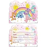 20 Pcs bear birthday Party Invitation Cards, bear birthday Party Invitation Cards for trucks birthday Party Supplies