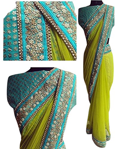 party wear heavy work saree