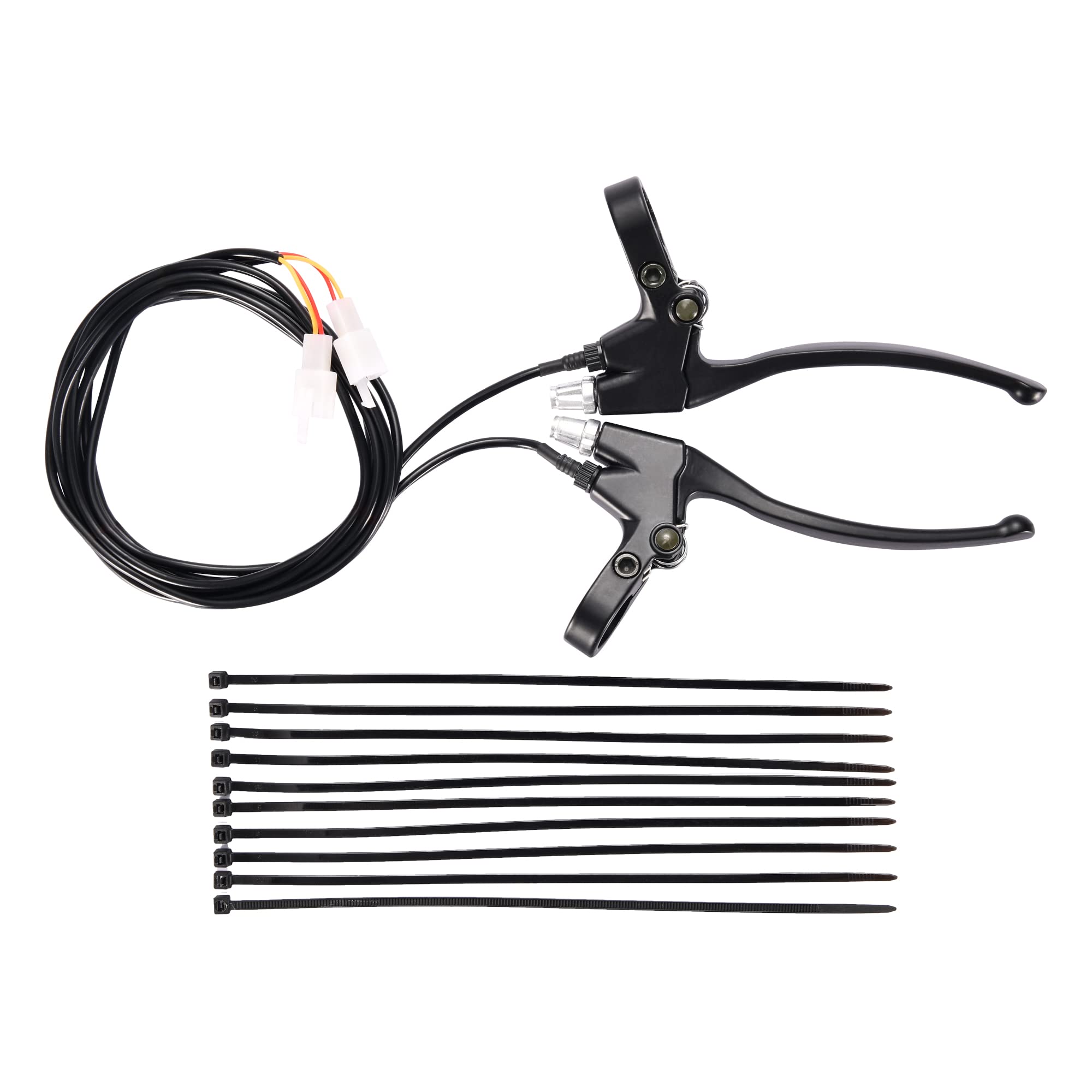 GOOFIT 7/8" 22mm left right brake cylinder assembly With brake cable Handlebar Brake Lever Replacement for Motorcycle Bike Mini Bike Scooter