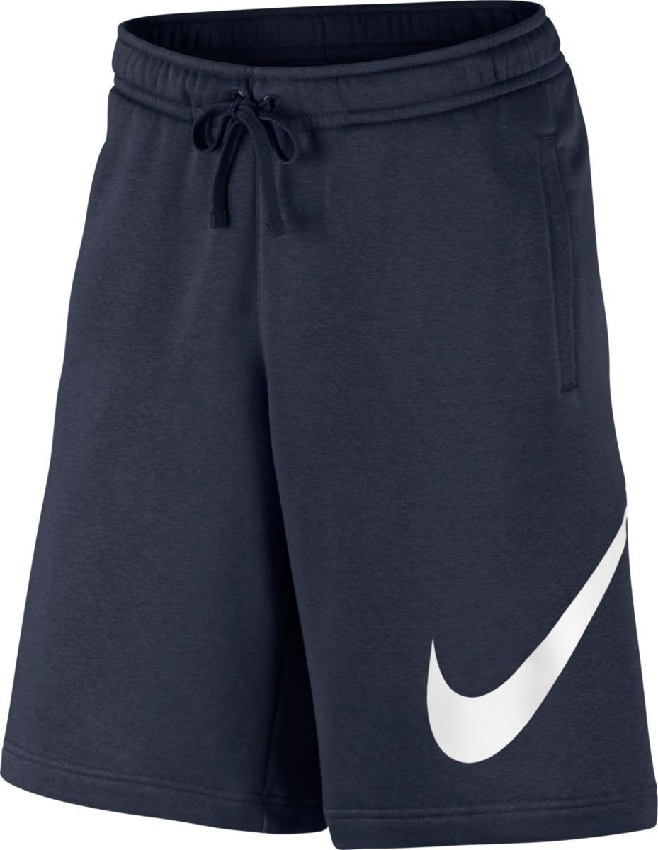 Nike Men's Sportwear Club Shorts, Obsidian/White, Medium on