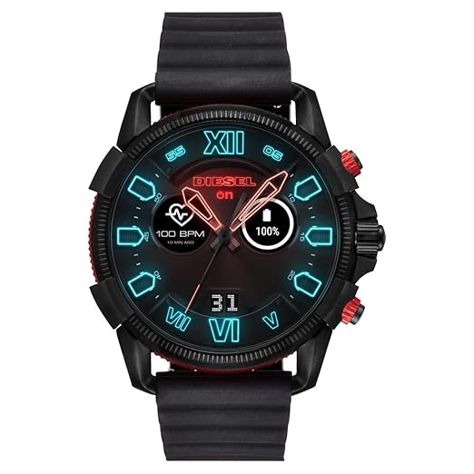Diesel Herren-Smartwatch mit Silikon Armband DZT2010