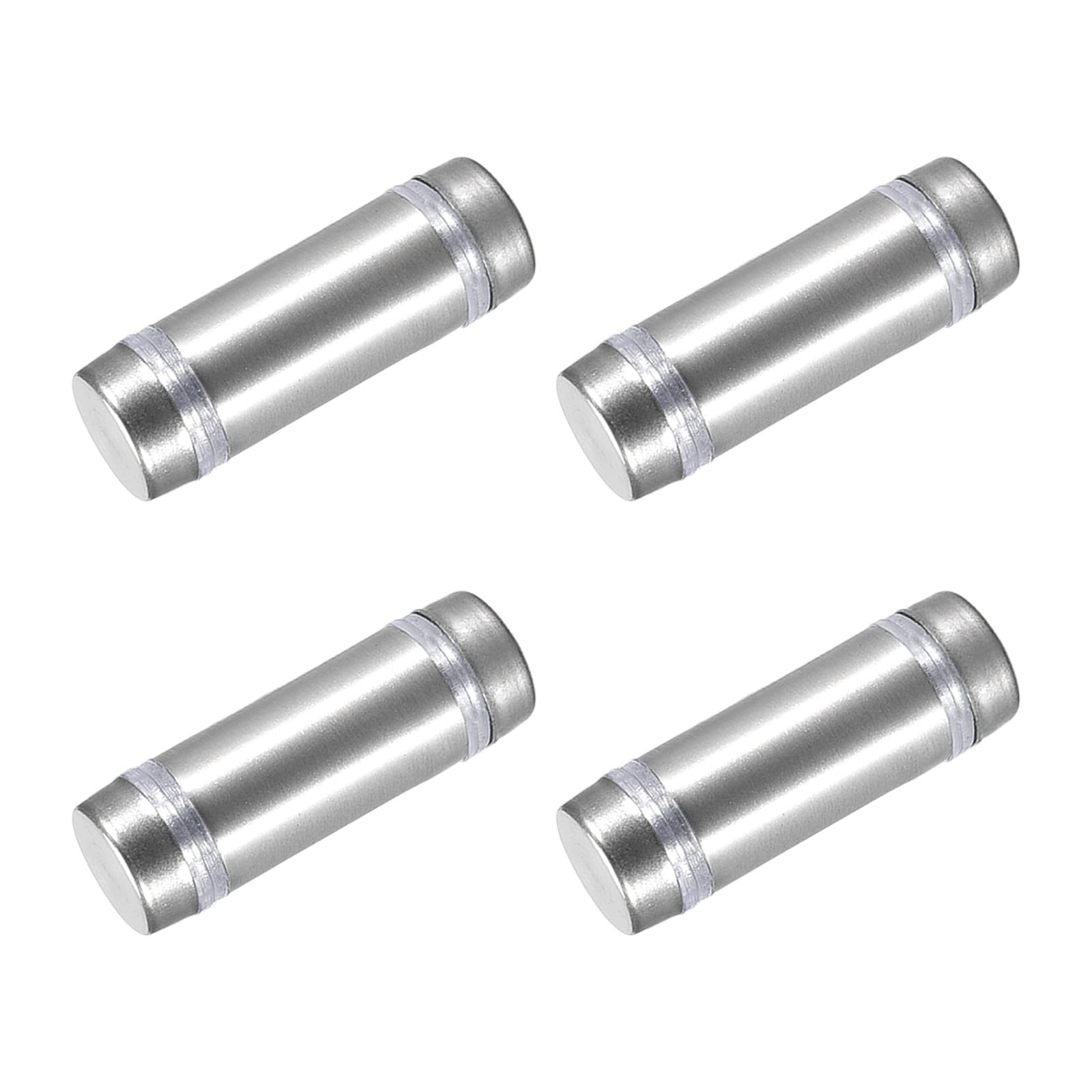 METALLIXITY Double Head Standoff Screws (12x37mm) 4pcs, Stainless Steel Advertising Screws Glass Acrylic Nail - for Glass Acrylic Display Bracket