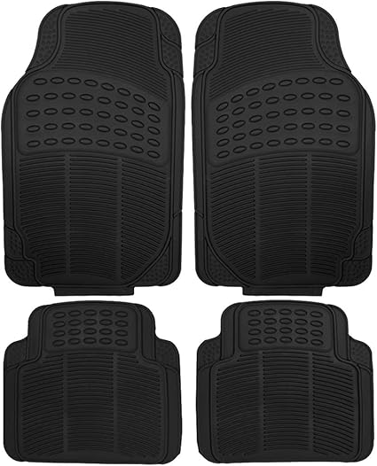 Amazon Com Oxgord 4 Piece All Season Rubber Floor Mats W Traction