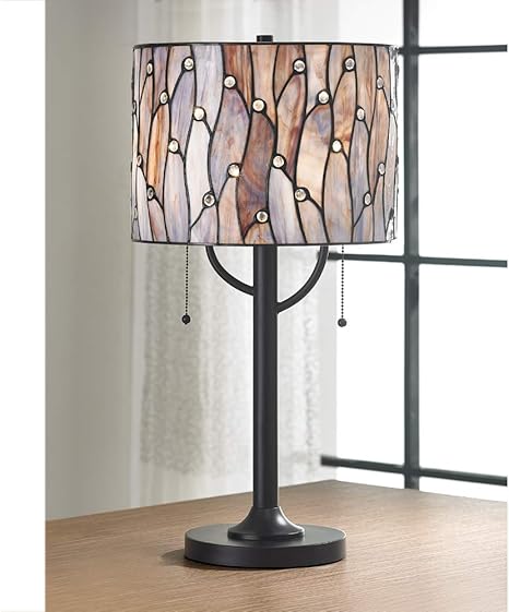 purple tiffany table lamp