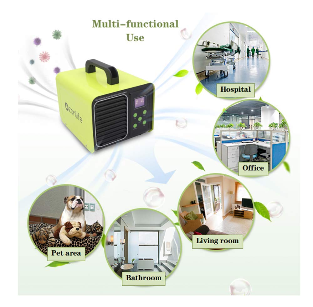 Ozone Machine Adjustable Settings for Home,Car, Industrial