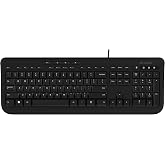Incase Wired Keyboard 600 &ndash; Designed by Microsoft &ndash; Spill Resistant, Quiet Touch Keys, Plug and Play, 4 Hotkeys, Windows Start Key &ndash; Black