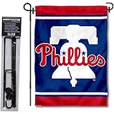 Philadelphia Phillies Liberty Bell Garden Flag and Flagpole Stand Holder