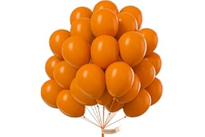 PartyWoo Burnt Orange Balloons 50pcs 12 Inch Terracotta Rust Fall Color Autumn Boho Balloon Arch Kit Garland for Wedding Birthday Baby Shower Thanksgiving Halloween Fall Party Decorations Orange-F53