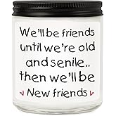 RIZOOCE Friend Gifts for Women, Friendship Gifts, Cool & Unique Gift for Female Friend, Birthday Christmas Gift Idea for Bestie, Funny Lavender Scented Candles for Her