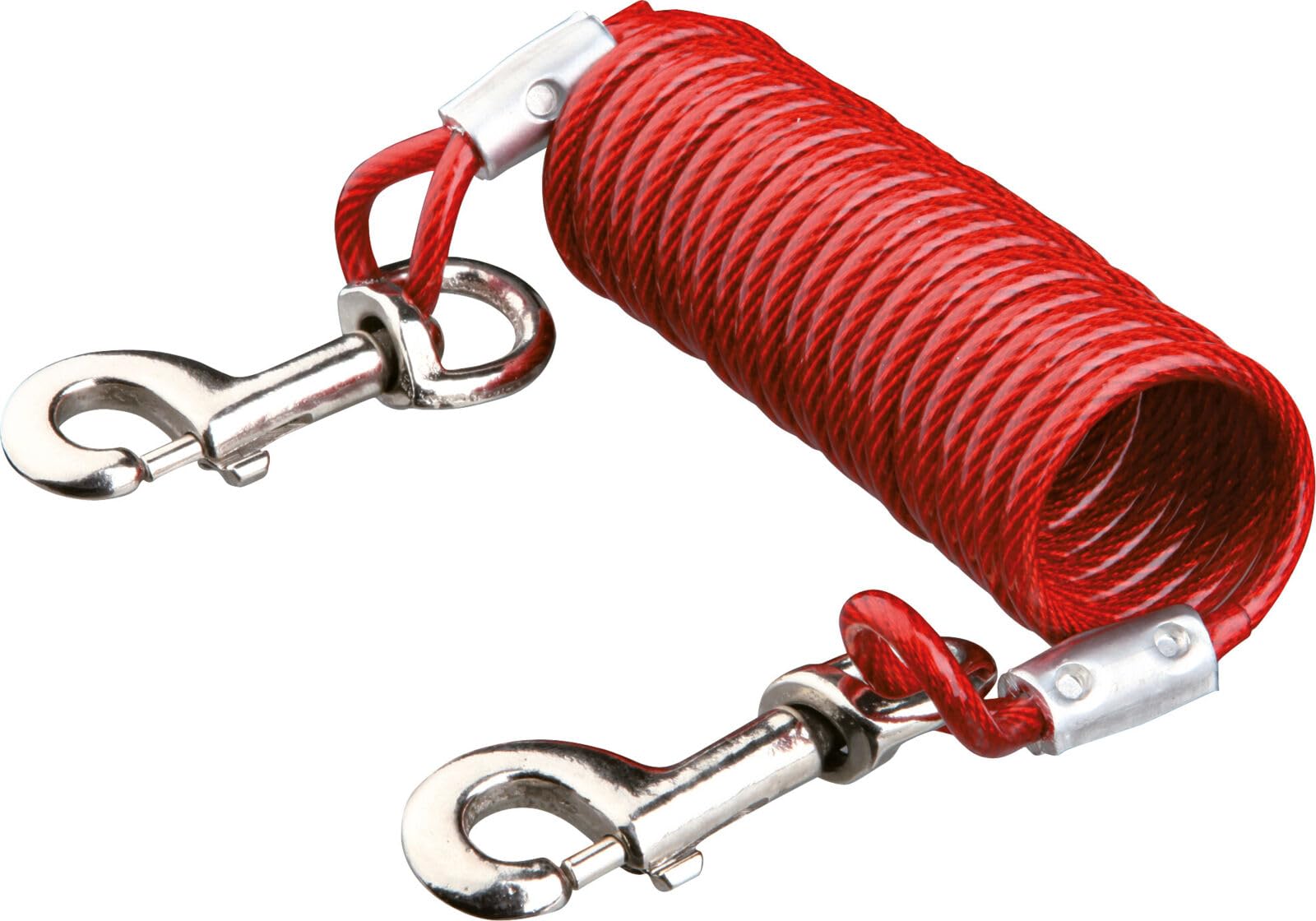 Trixie Coiled Cable Yard Chain, 5 m,Red