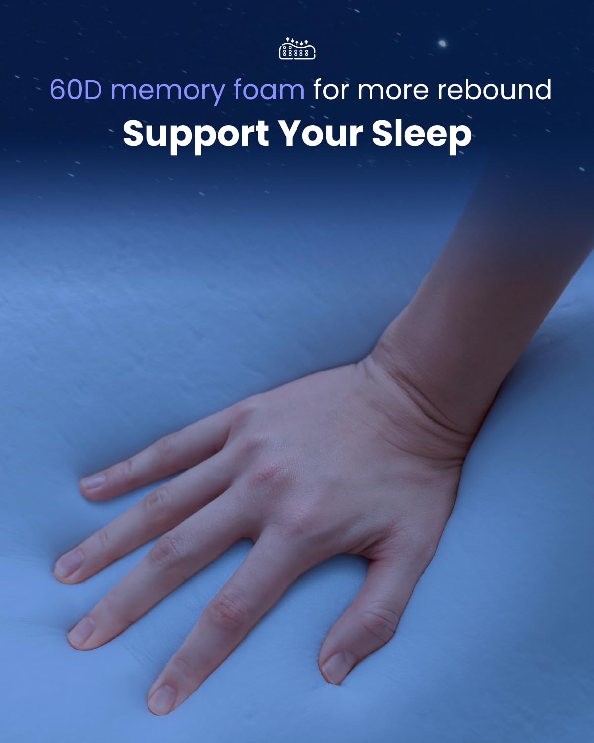 RENPHO Ultra Pain Relief Neck Pillow, Ergonomic Contour Memory Form Pillow for Side Back Stomach Sleeper with 2 Cooling Pillowcases, Orthopedic Cervical Pillow for Adult