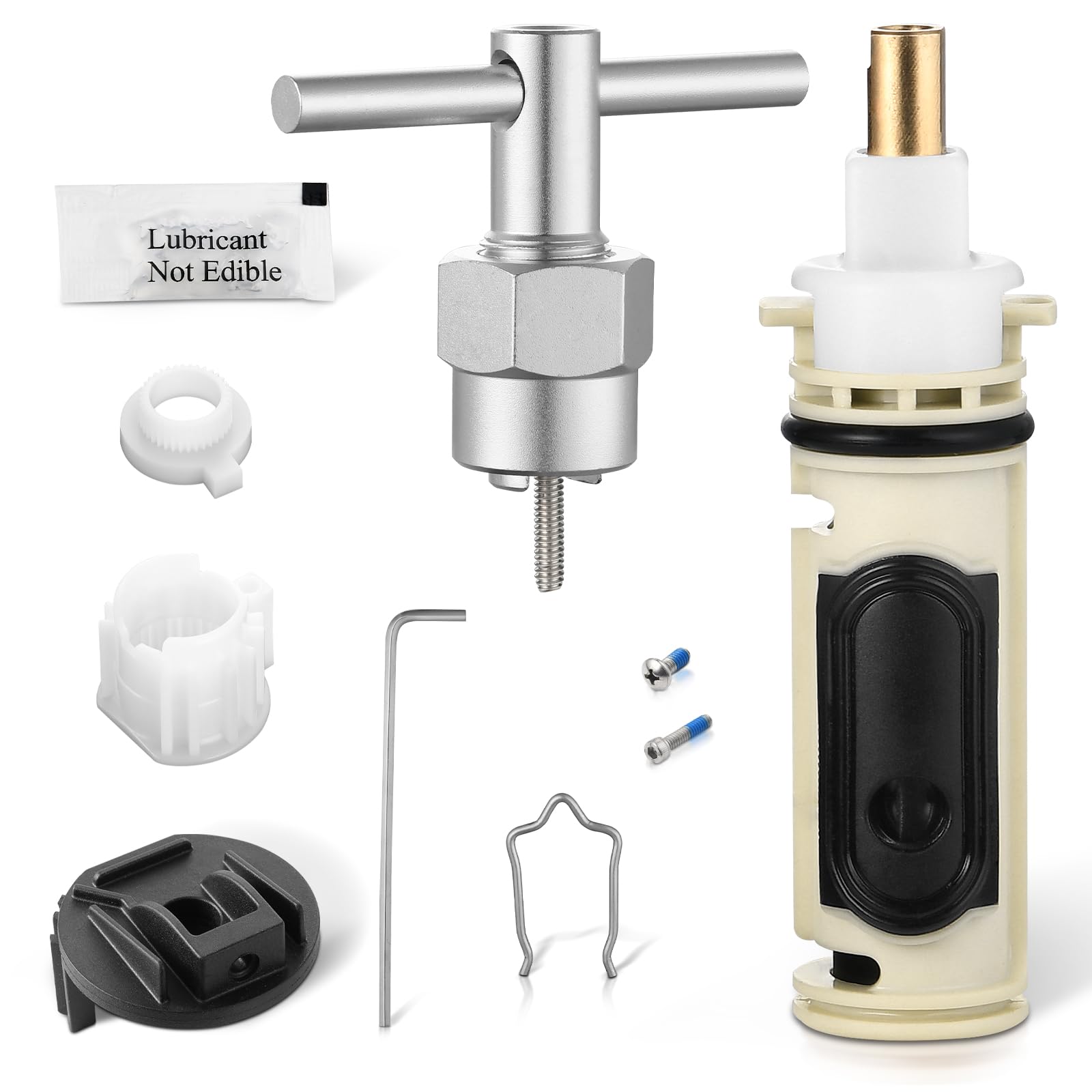 Photo 1 of 1222 Replacement Cartridge for One Handle Posi Temp Shower Cartridge Replacement,Brass & Plastic,with Removal Tool