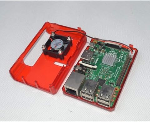 Milageto Caja Protectora para Raspberry Pi 2B 3B 3B +, Fácil De Instalar - Rojo