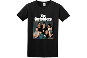 USAMPDNHP Men's The Outsiders Drama Movie T-Shirt Unisex Black Clothing T-Shirt