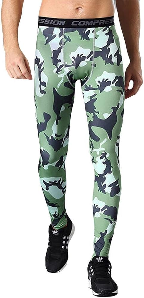 Teamyy Pantalón de Correr Leggins Mallas Largas para Hombre ...