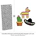 Big Dot of Happiness Let's Fiesta - Paper Straw Decor - Mexican Fiesta Party Striped Decorative Straws - Set of 24