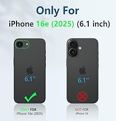 FNTCASE for iPhone 16e Phone Case: Military Grade