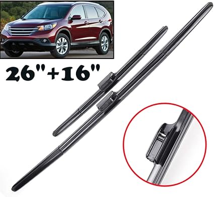 Amazon Com Hllebw For Honda Crv Cr V 2012 2016 4th Windscreen Wiper Blades Generation Windshield Front Window Wiper 26 16 Sports Outdoors