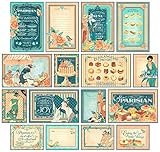 Graphic 45 4501442 Cafe Parisian Ephemera Cards (Pack of 32),,