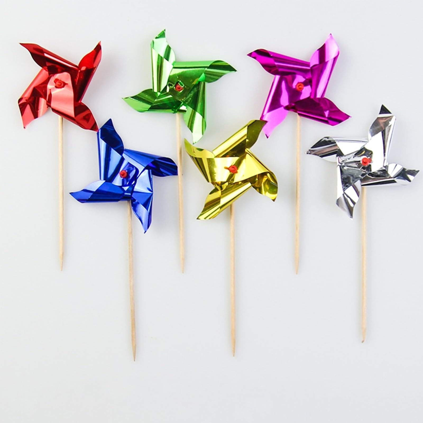 Photo 1 of 100 PCS Multicolor Pinwheel Picks, 4 Inch Cocktail Picks & Food Toothpicks, Cocktail Picks for Birthdays, Celebrations, Fruit, Drinks, Appetizers, Sandwiches, Charcuteries & More