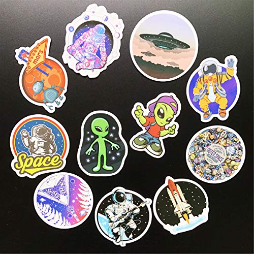 50PCS ET Stickers Spacemen Rocket Airship Stickers Car Motorcycle Bicycle Skateboard Suitcase Computer Water Bottle Mobile Phone Laptop Luggage Vinyl Bumper Decals (ET 50) - Thumbnail 5