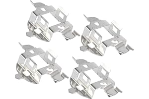 ACROPIX H7 Car LED Headlight Bulb Retainer Adapter Base Holder Socket Fit for Volkswagen Sagitar - Pack of 4 Silver Tone