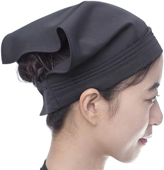 Amazon Co Jp Maifunn 三角巾 衛生帽 おしゃれ カフェ 料理教室 業務用 調理実習 清掃 マジックテープ付き 簡単に取り付ける 2枚セット ブラック Mz8008 Black 2 服 ファッション小物