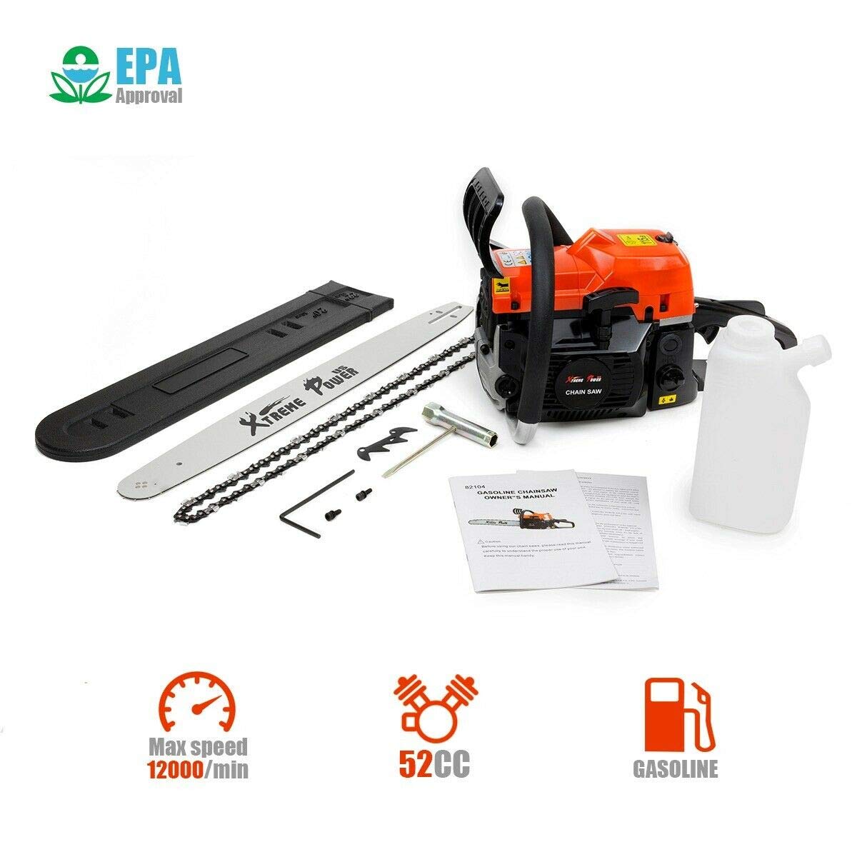 XtremepowerUS 52cc 2 Stroke Chainsaws product image 7