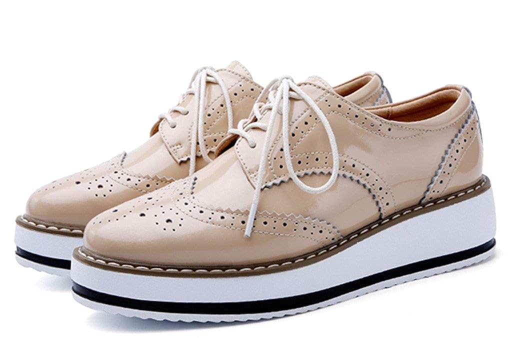 Oxfords Sunly Womens Platform Lace-Up 