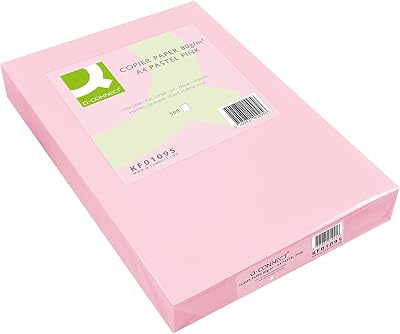 Q-Connect Pink A4 Copier Paper 80gsm Ream Pack of 500 KF01095