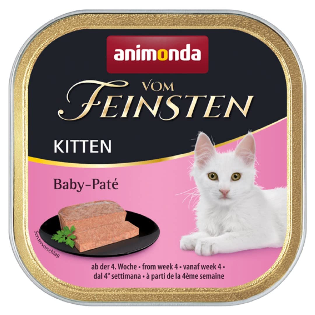 animonda Vom Feinsten Kitten, wet food for growing cats under 1 year, baby pâté, 32 x 100g