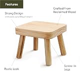 Eden Creations Small Wooden Stool, Plant Stand & Kids Step Stool 20cm view 7