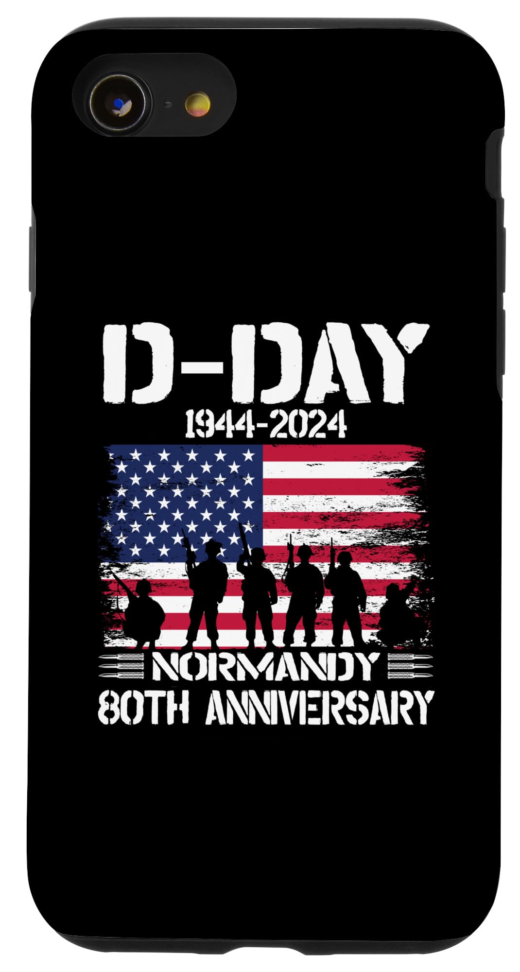 iPhone SE (2020) / 7 / 8 Omaha Beach 1944 D-Day 2024 80th Anniversary Normandy WWII Case