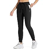 Willit Women's Fleece Lined Joggers Warm Pants Running Thermal Sweatpants Winter Athletic Hiking Water Resistant with Pockets