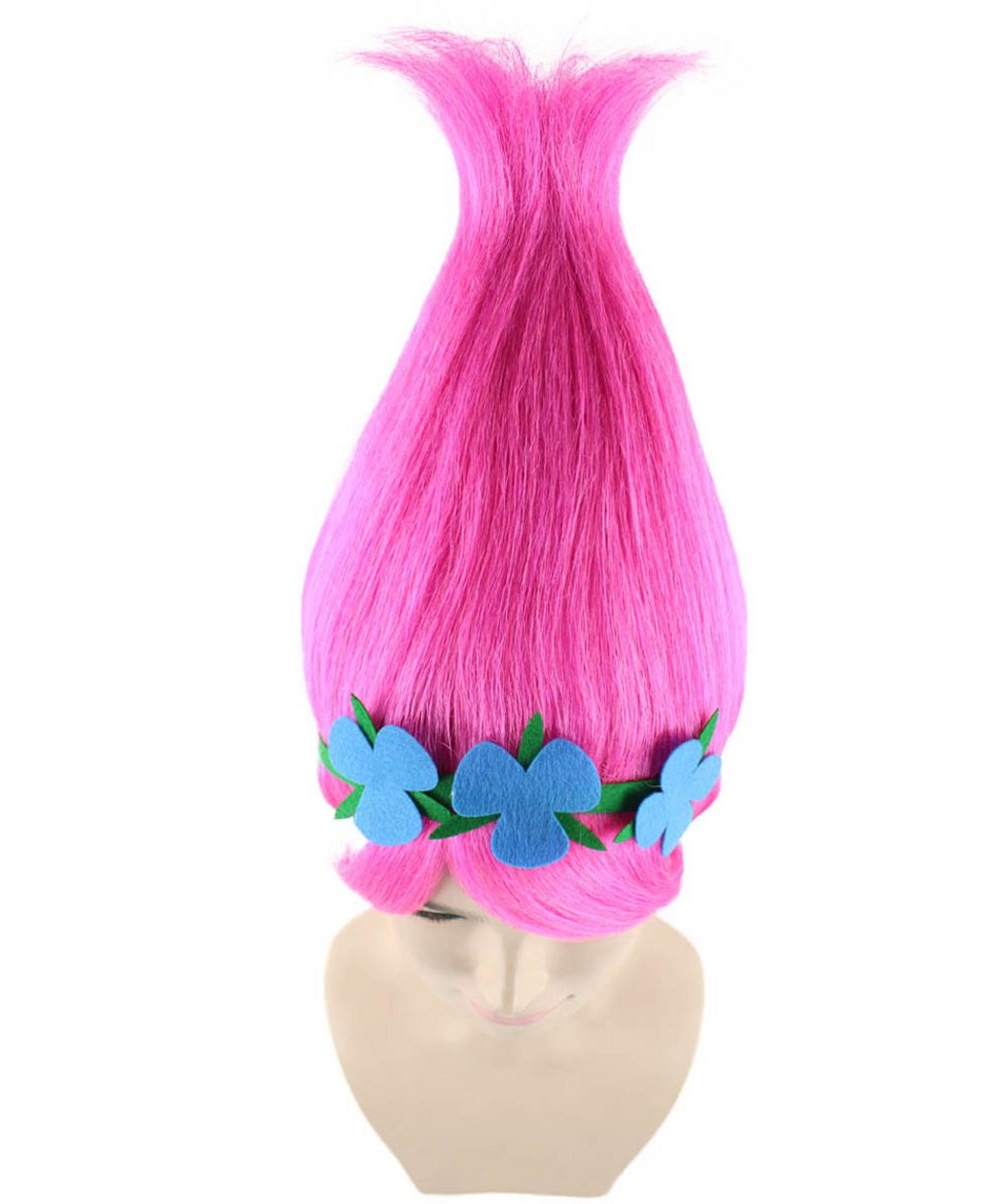 Cece Princess Poppy Trolls Hair Wigs w/Wig Cap Cosplay Costume Party Halloween For Women