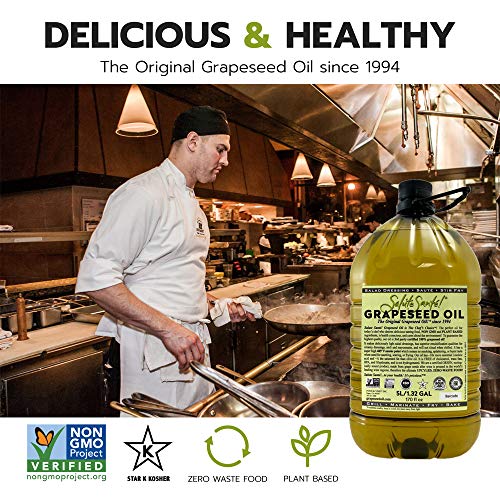 Cold Pressed Grapeseed Oil by Salute Sante! High Temperature Cooking