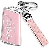 LIANGYM For Lexus Key Fob Cover Full Protection Key Case With Keychain Fit For 2018 - View #8