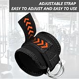 flintronic Ankle Straps for Cable Machines with Double D-Rings view 3