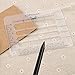 OPount 3 Pieces Envelope Addressing Guide Stencil Templates Fits Wide Range of Envelopes, Sewing, Christmas Cards