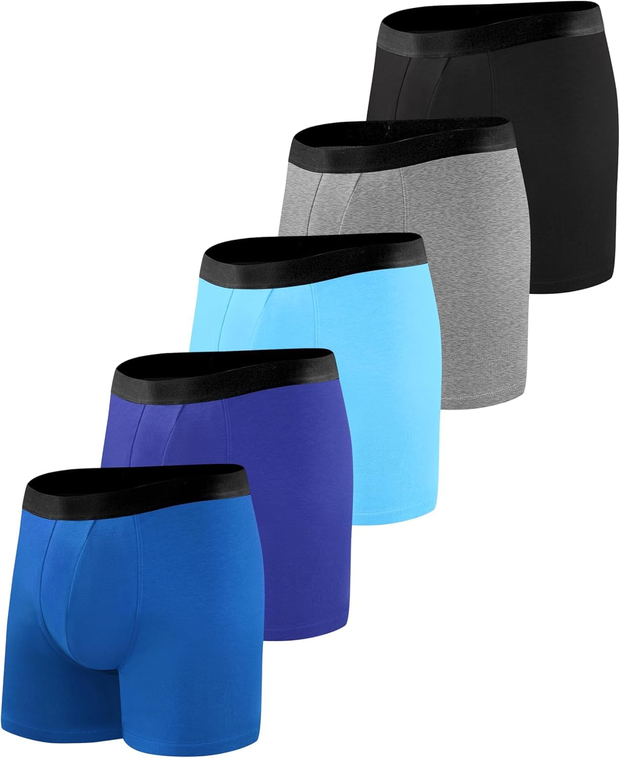 Photo 1 of ****ODOR**** BEENIUBEE Incontinence Underwear for Men 150ML Absorbent Washable Reusable Heavy Flow Bladder Cotton Leak Proof Protective Boxer Briefs 5 Pack (Multicolor01, 2X-Large)