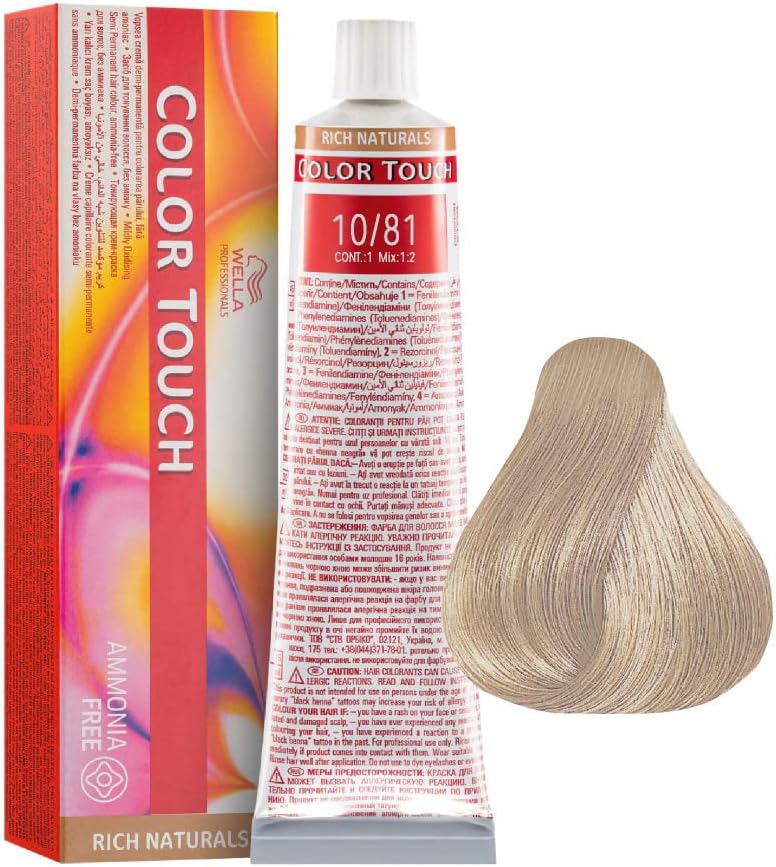 Wella Color Touch Semipermanent Hair Color 10/81 Light Pearl Ash