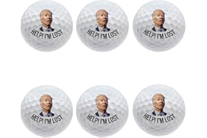 THINGSK Msdove Help I'm Lost Joe Biden Funny Golf Ball Joe Biden Golf Balls Humorous President Golf Ball with Joe Biden Novelty Golf Ball Great Gift Idea for Golfer Dad Mom Friends