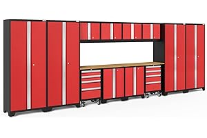 NEWAGE PRODUCTS INC. NewAge Products Bold Series Red 14 Piece Set, Garage Cabinets, 50616