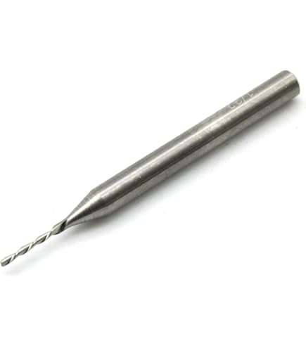 TMAX Brocas de enrutador de corte descendente en espiral, vástago de 1/4 de pulgada, longitud de corte de 1 pulgada de longitud de corte CNC de carburo sólido, fresas de extremo
