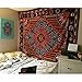 Twin Orange Burning Sun Tapestry, Celestial Sun Moon Planet Bohemian Tapestry Tapestry Tapestry Wall Hanging Boho Tapestry Hippie Hippy Tapestry Beach Coverlet (Twin (54 X 84 inches approx, Orange)