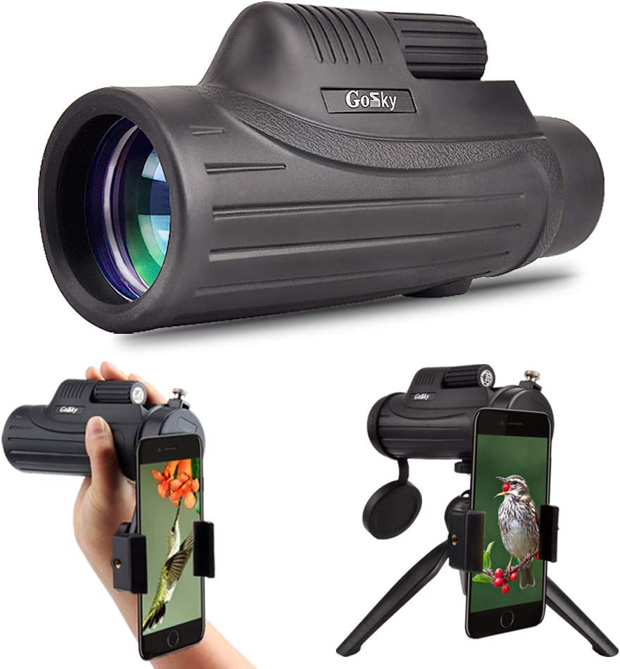 Gosky 12x50 Monocular Telescope with Smartphone Adapter Amazon.co.uk