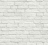 NextWall Vintage Whitewashed Brick Peel and Stick Wallpaper